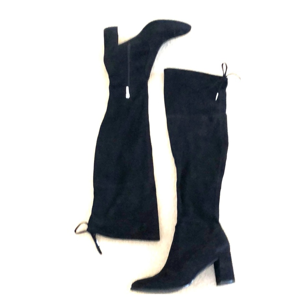 Marc Fisher Black Suede OTK Boots